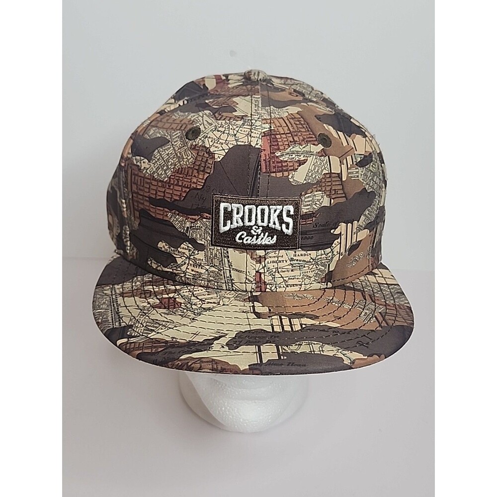 Crooks & Castles 59Fifty New Era Hat Fitted Cap Camouflage USA Brown Tans New